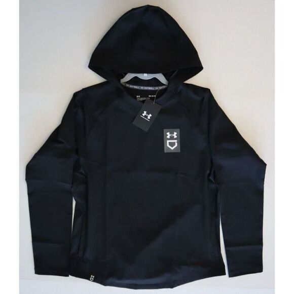 Under Armour 1374386-001 Women's Sz Medium Black Loose Fit Softball Cage Jacket - Picture 7 of 10